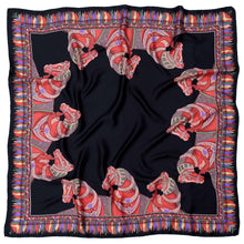 Load image into Gallery viewer, Black Silkhorse Twill Scarf