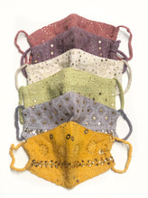 Load image into Gallery viewer, Malai Chikankari Face Mask with Pouch